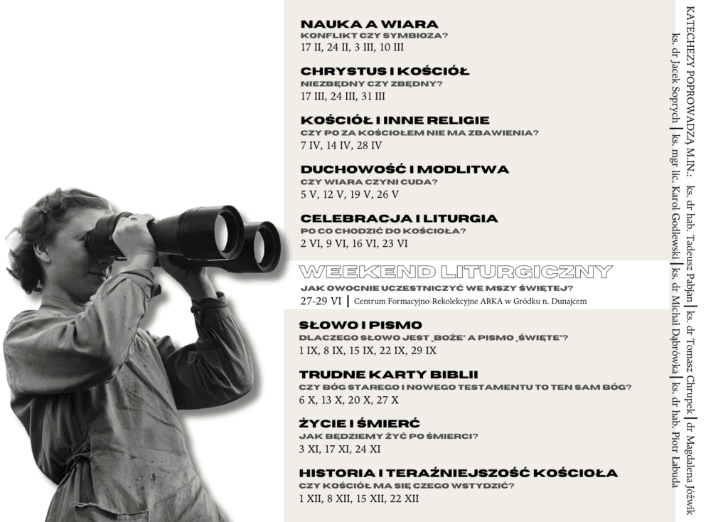 Plakat Jubileuszowe perspektywy wiary - program