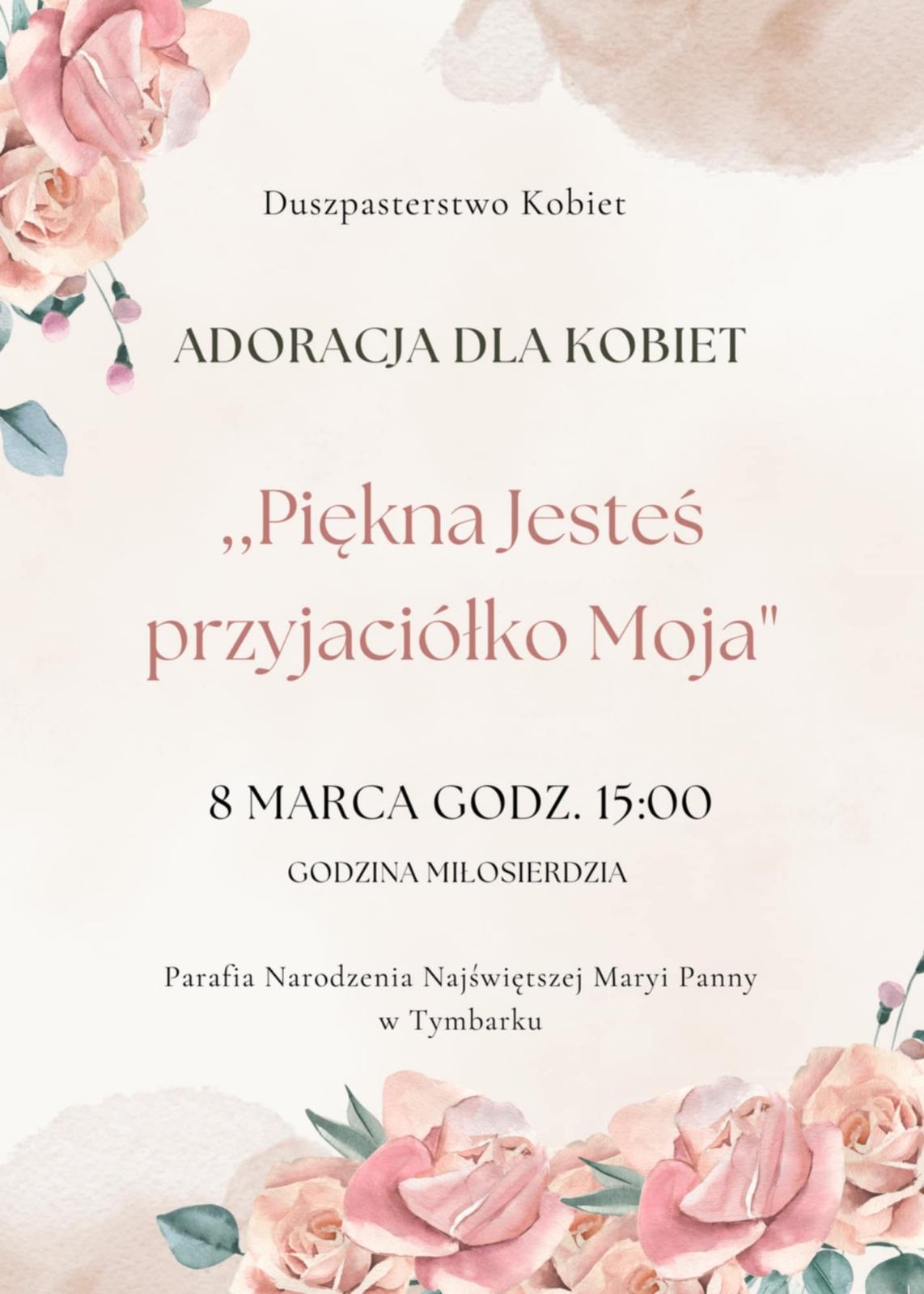 Plakat Adoracja dla kobiet