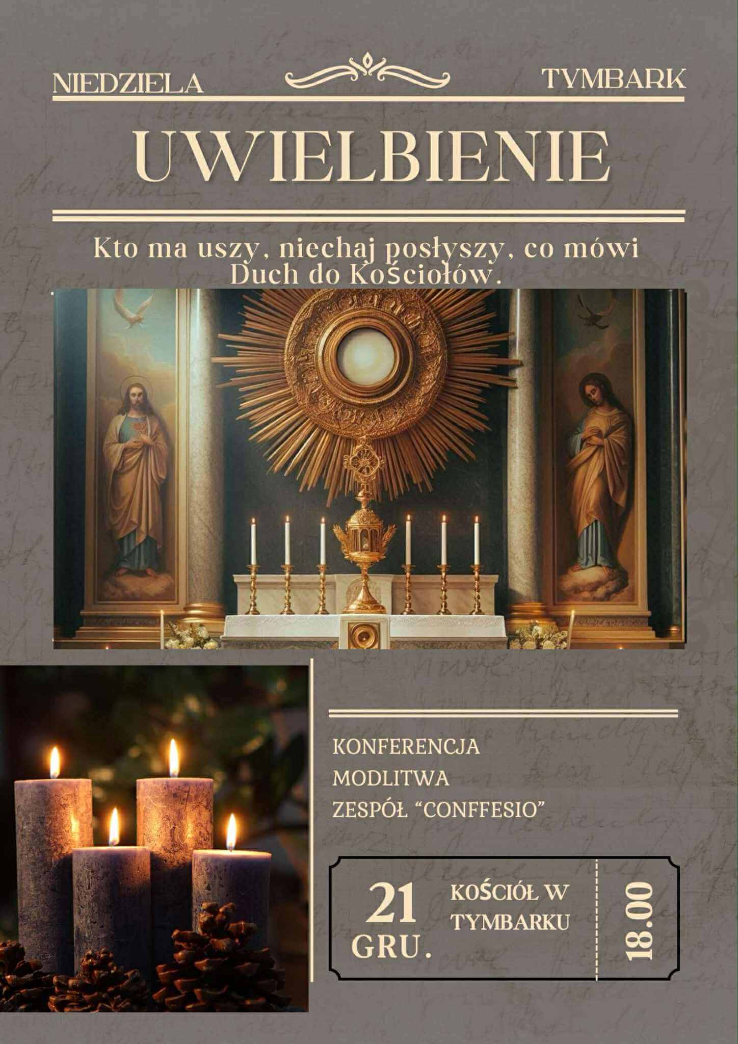 Plakat Uwielbienie w grudniu