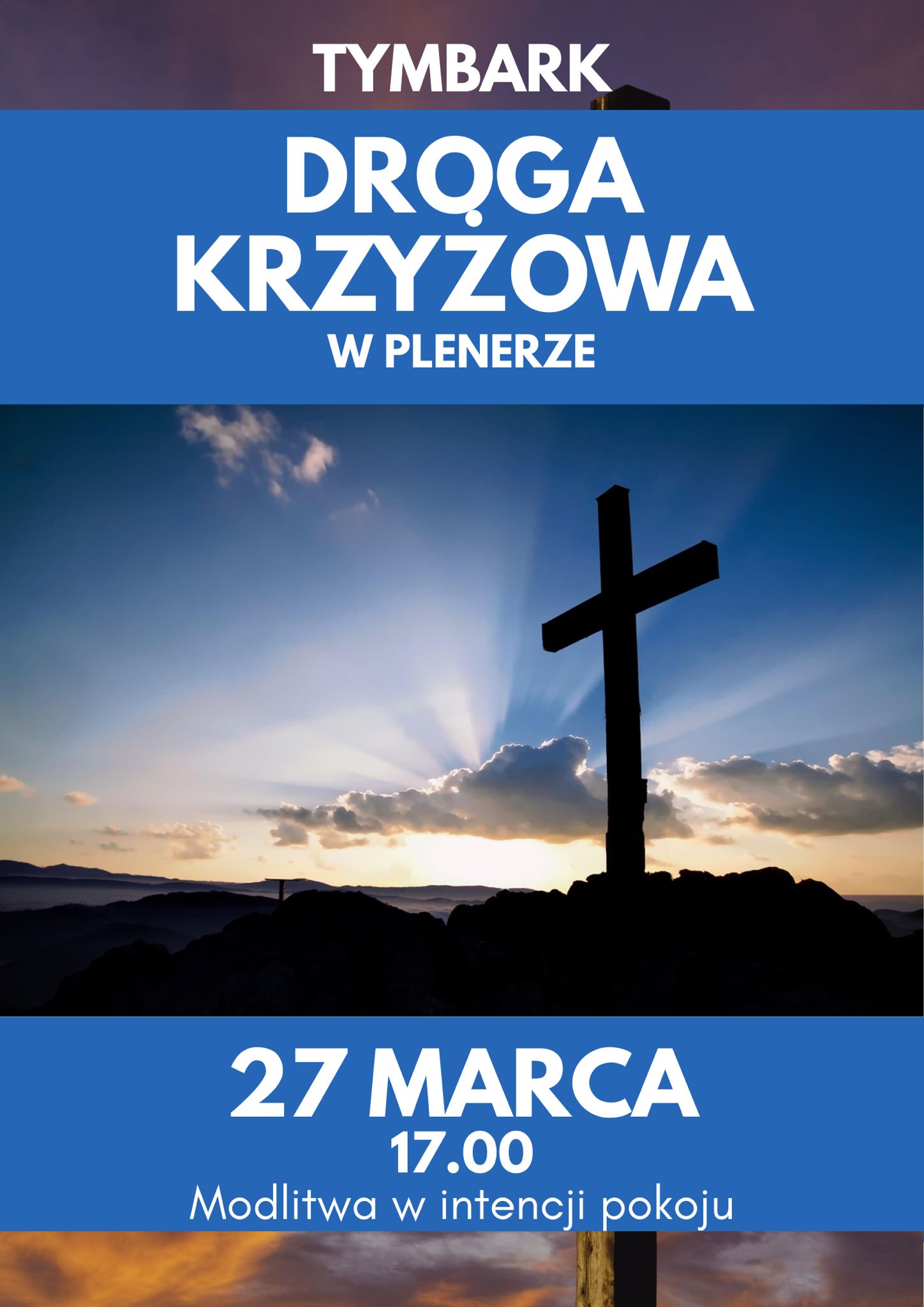 Zaproszenie na Drogę Krzyżową w plenerze w Tymbarku